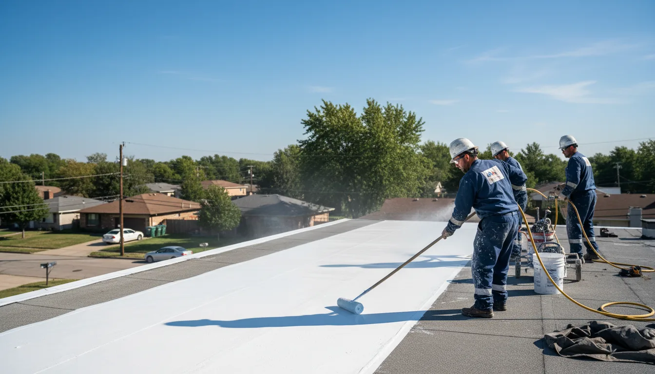 Commercial roof coating in Uxbridge, MA near me